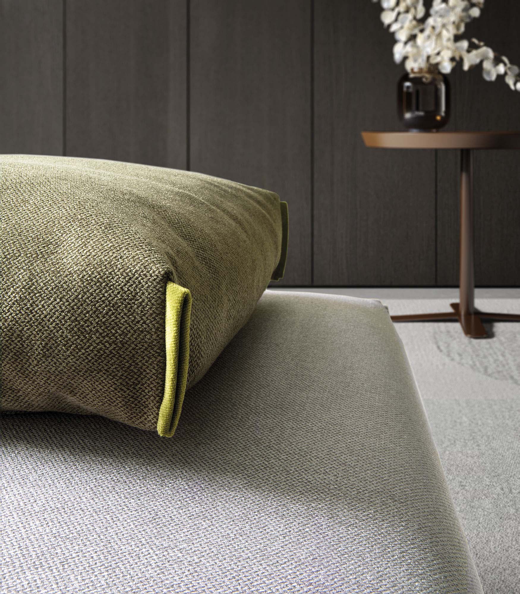 Detail of a Bacio sofa cushion