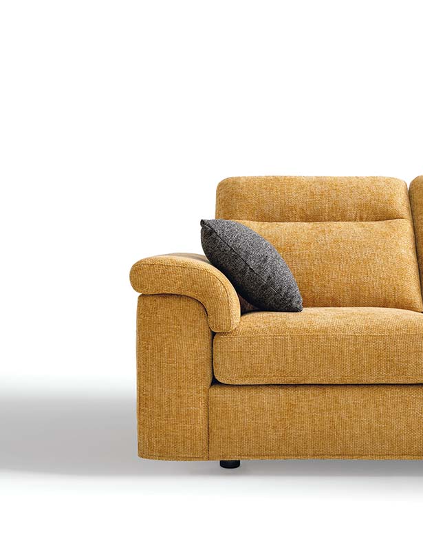 Detail of the soft and comfortable armrest