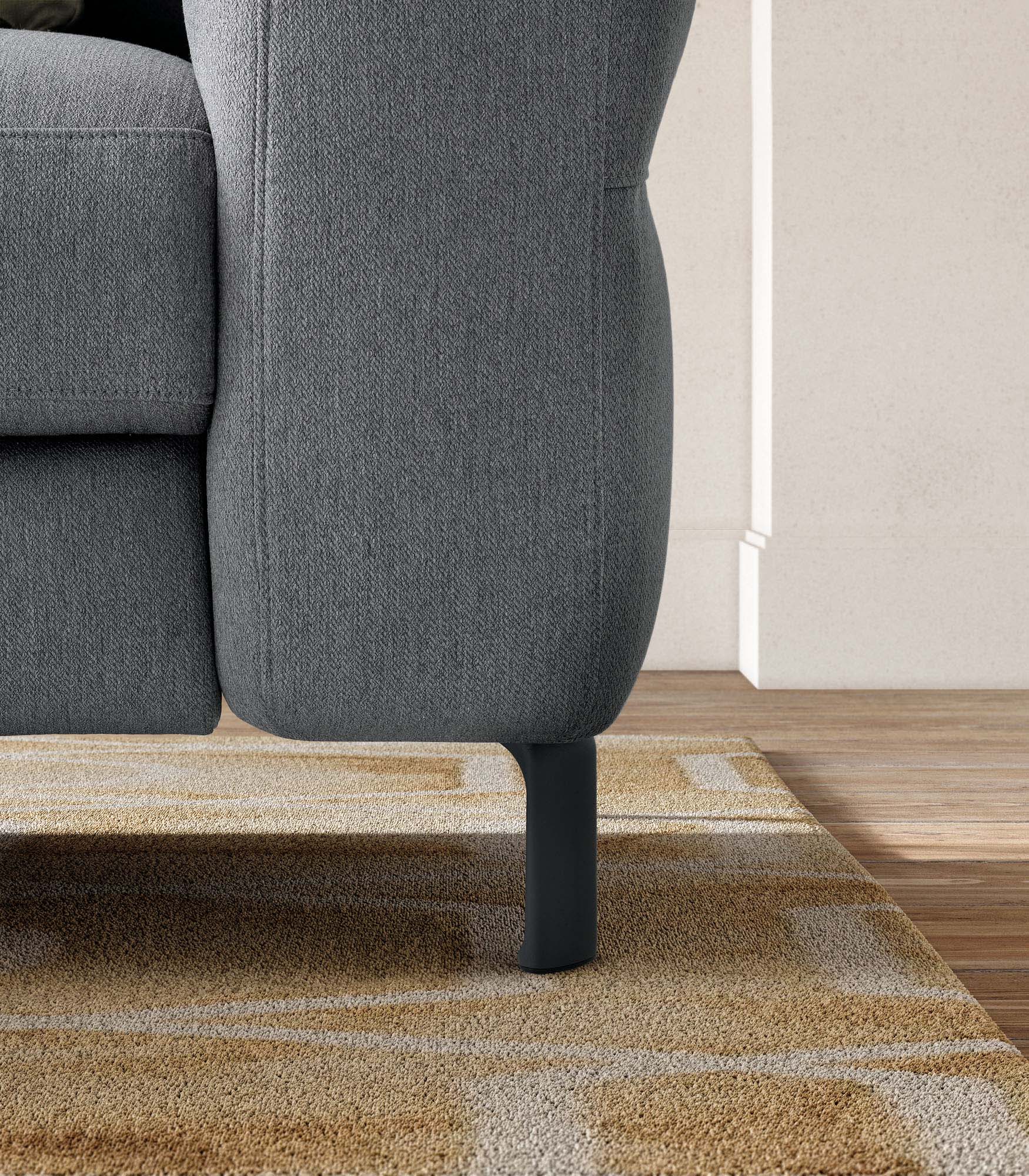 Detail of the Egon sofa legs