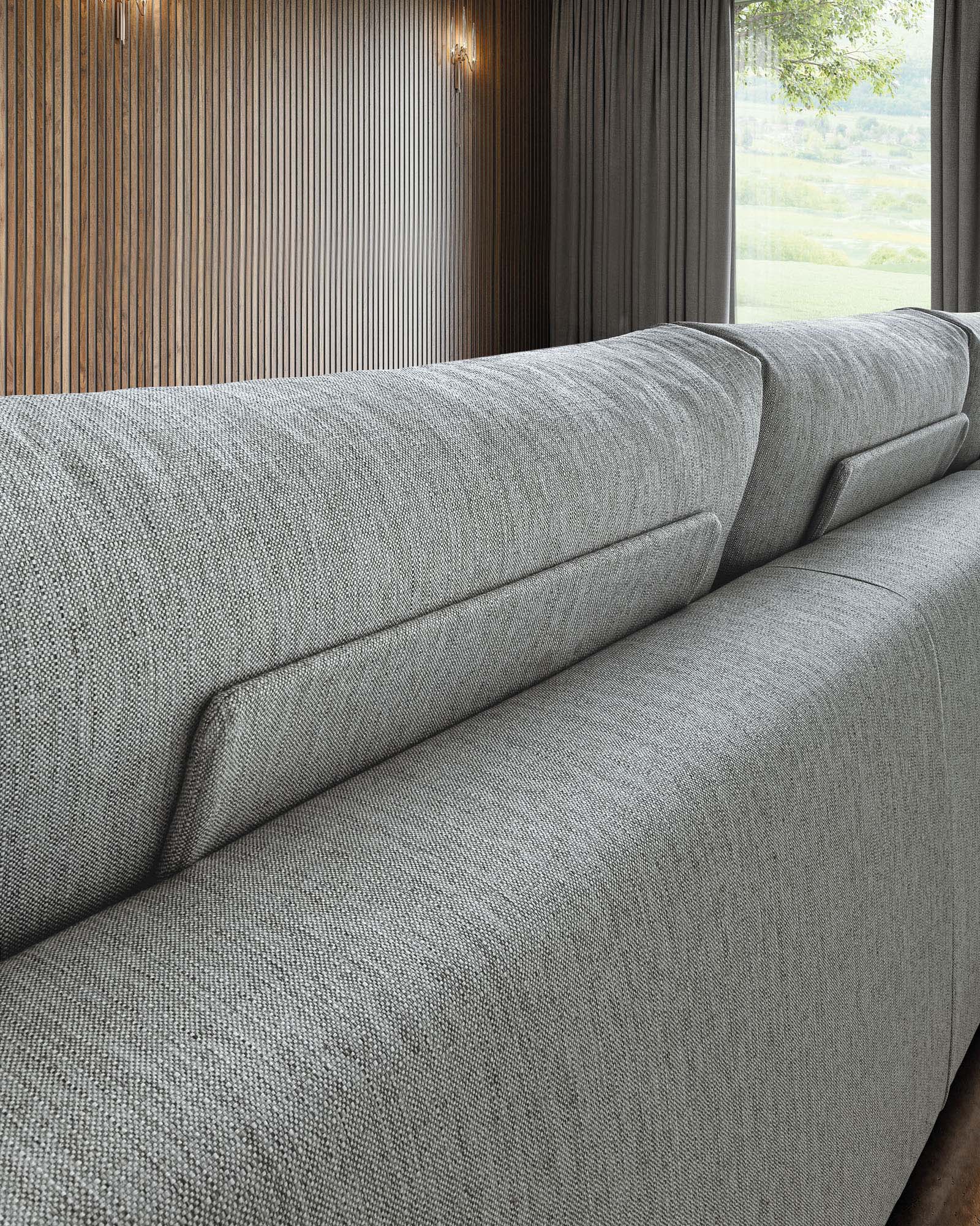 Detail of the reinforced backrest