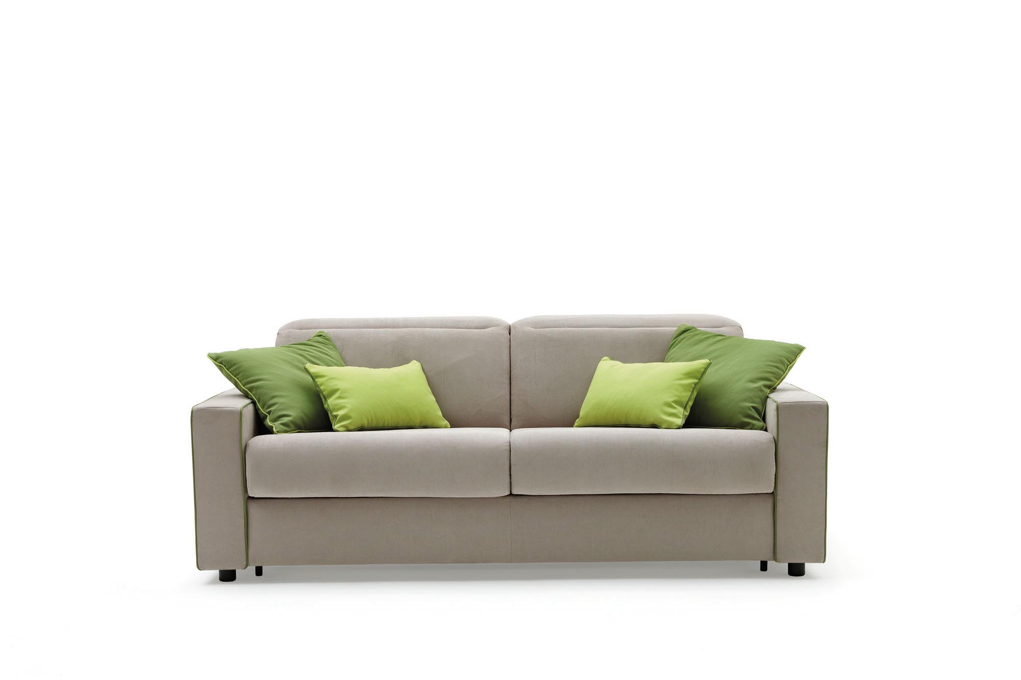 Barbados LeComfort sofa bed with low feet and adjustable headrests