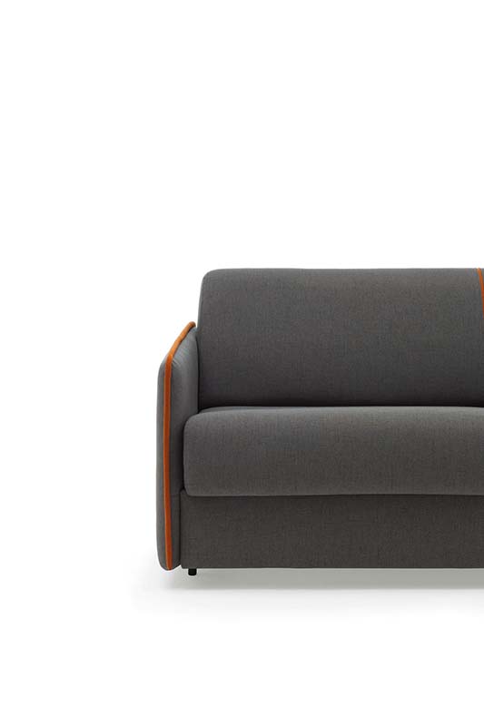 Style armrest for the Madeira convertible sofa with low feet - front view
