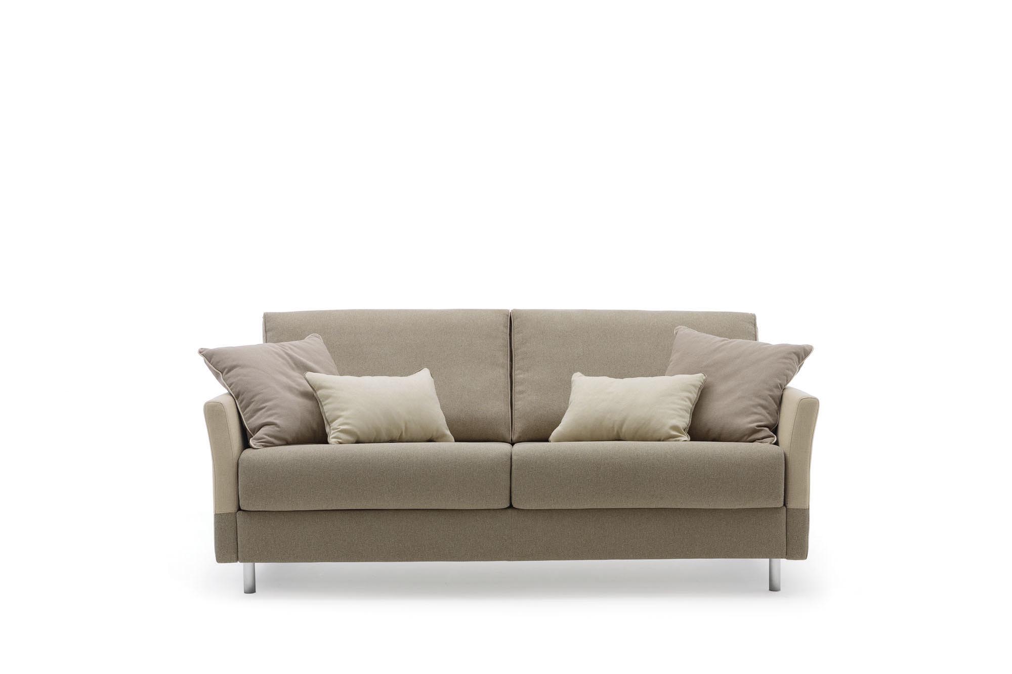 Maldive LeComfort two-seater sofa bed with high feet