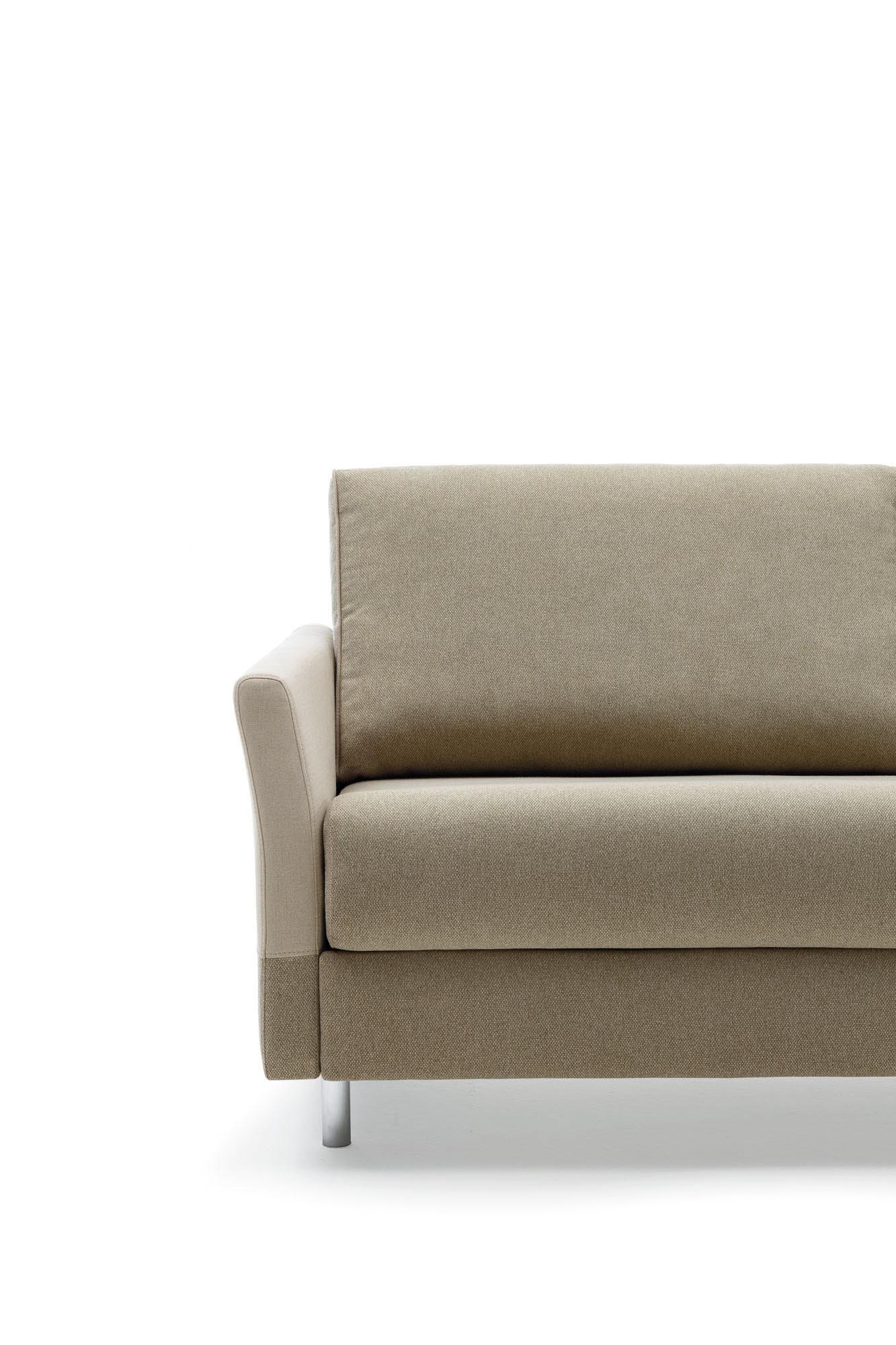Maldive sofa bed with Sailing model armrest - front view