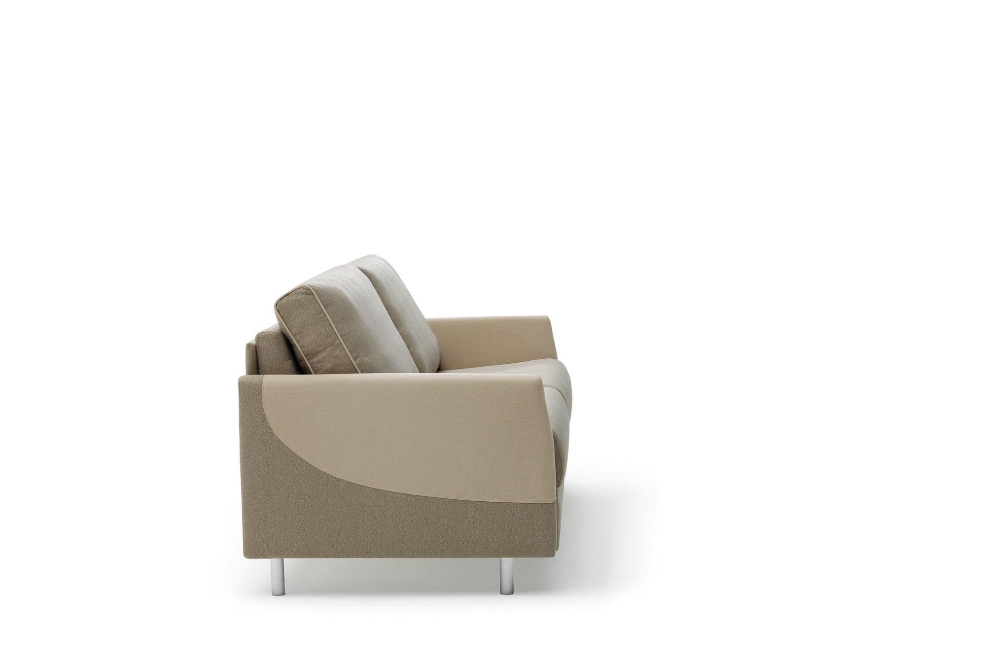 Closed sofa bed mechanism