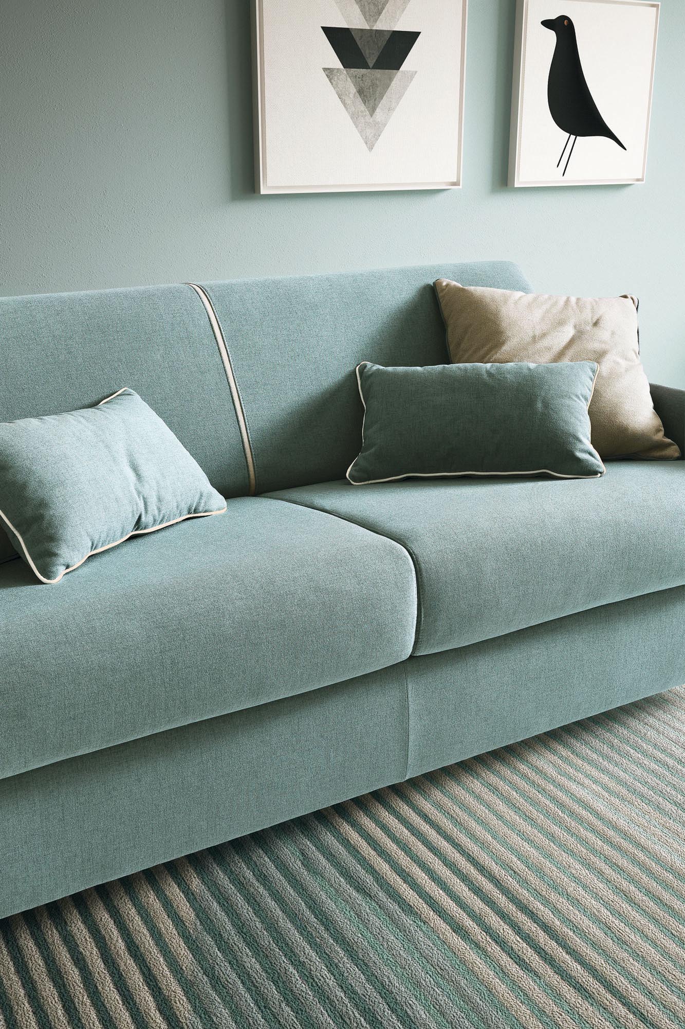 Two-seater sofa with comfortable and soft cushions for maximum rest