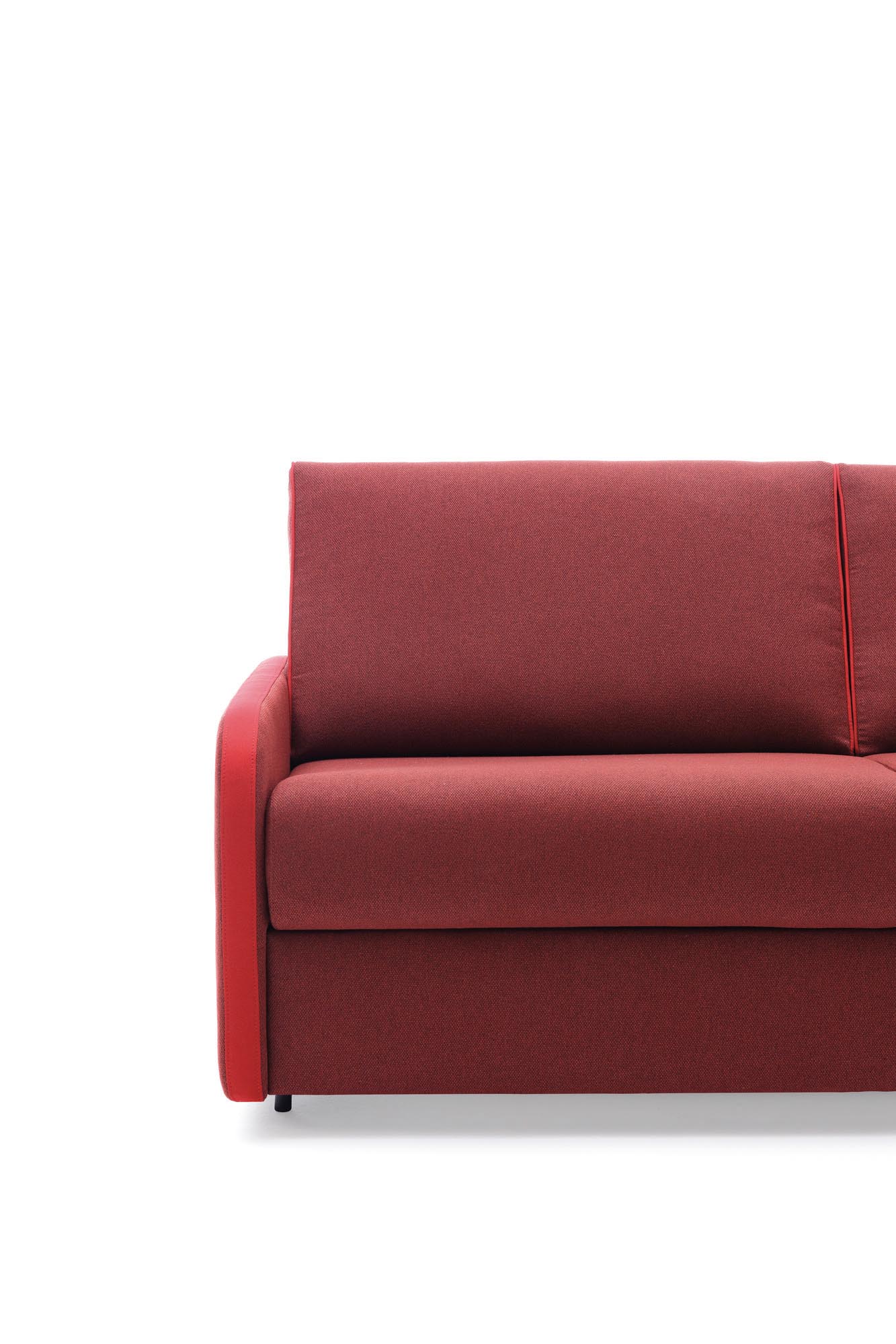 Santorini sofa bed with Happy model armrest - front view