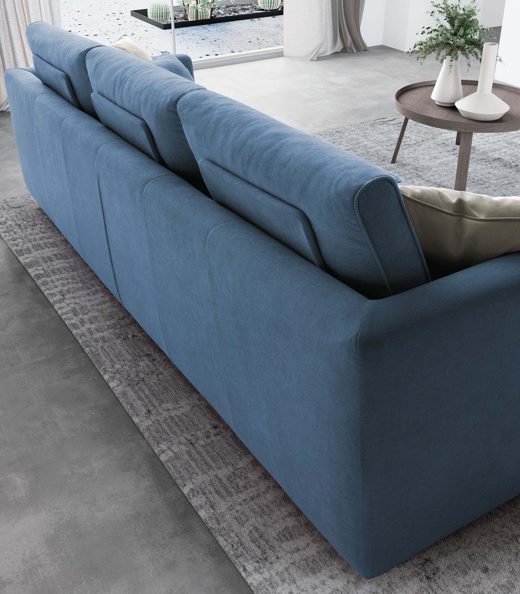 Detail of the Lola sofa backrest