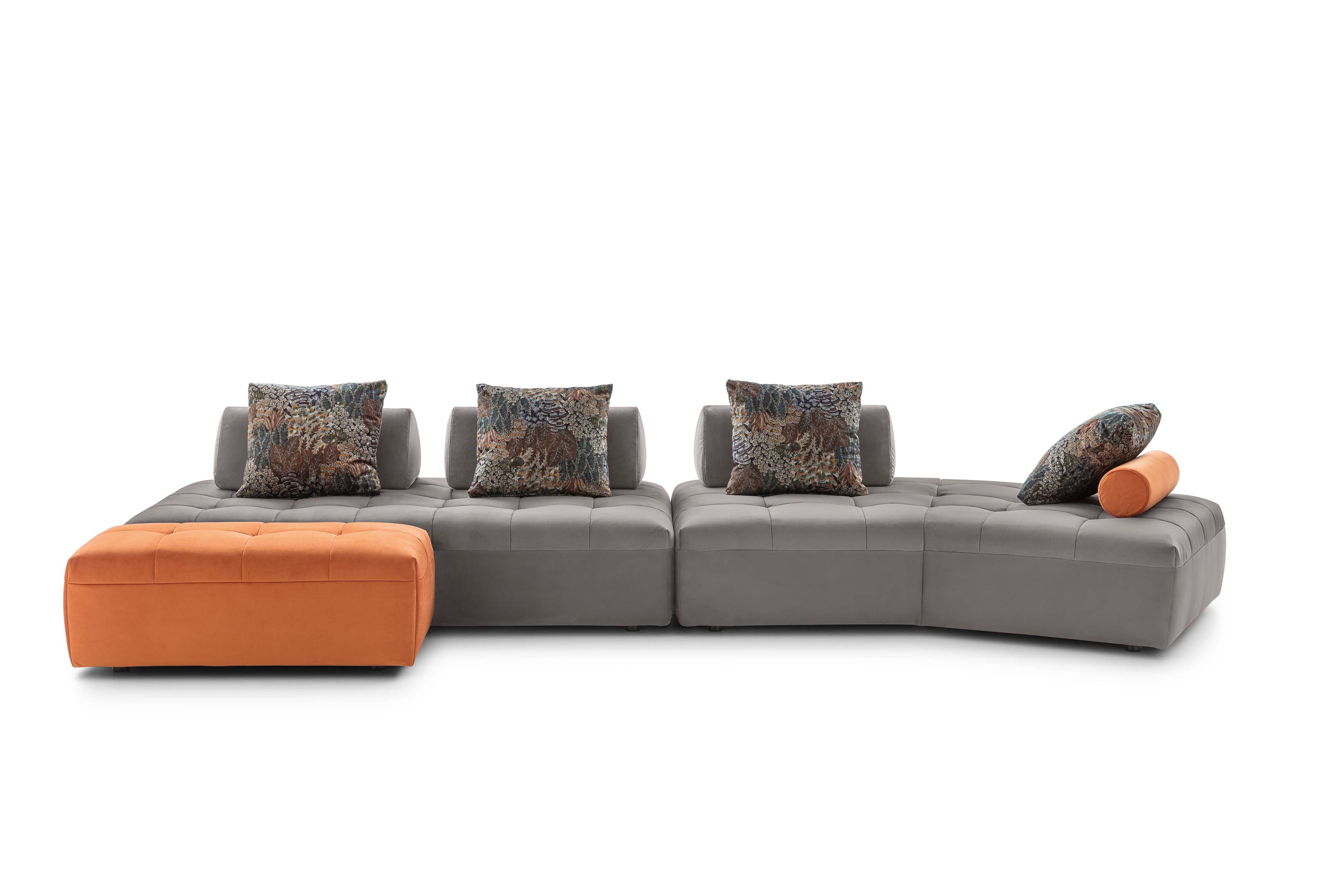 Modular sofa in linear configuration