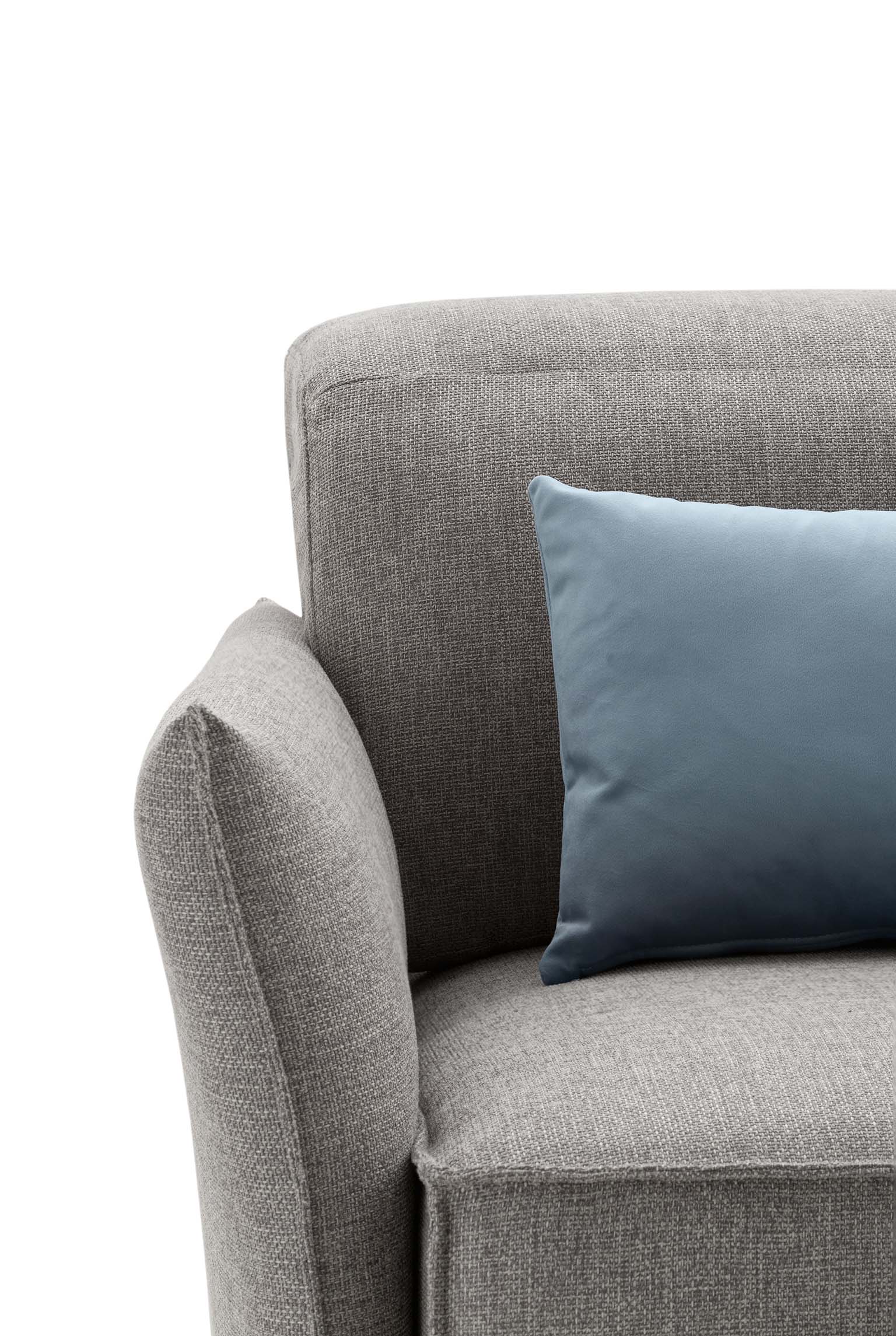 Detail of the LeComfort Swan sofa seat.
