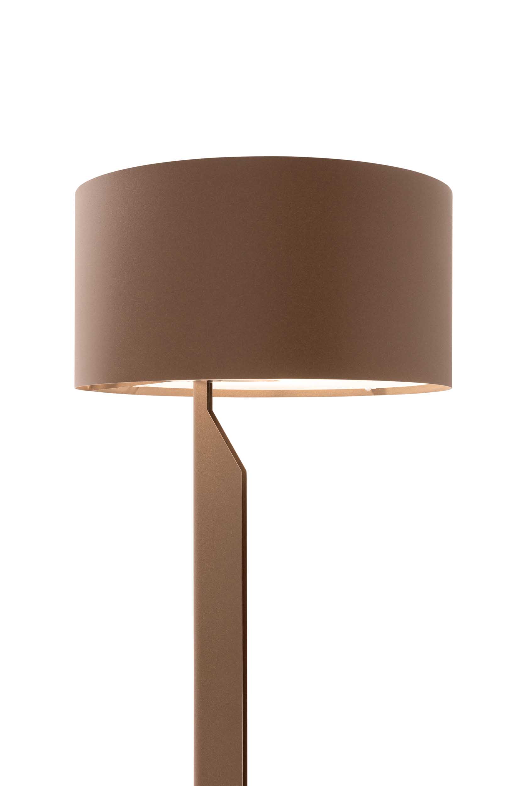 Willowy floor lamp in Corten color