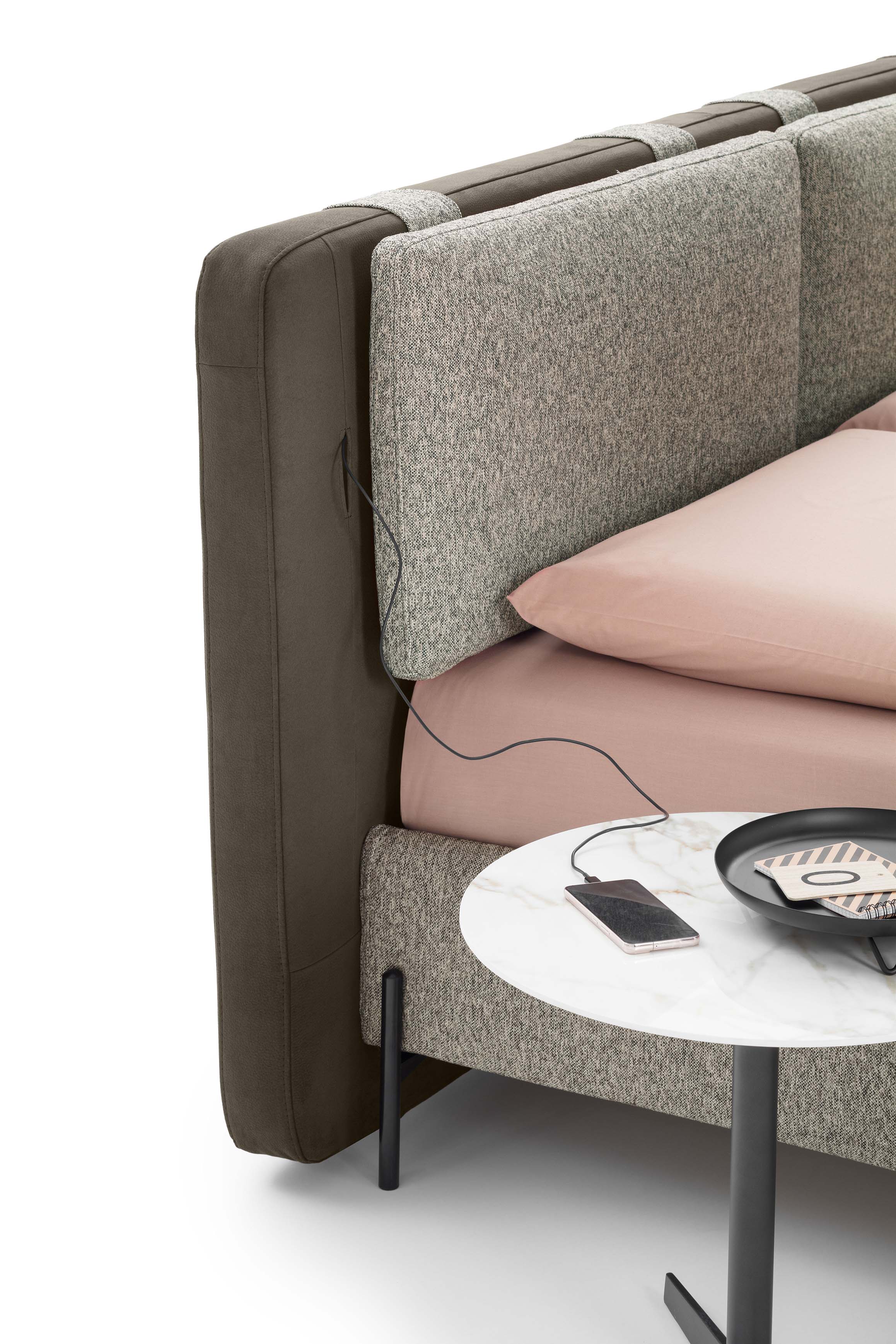 Headboard with the possibility of adding USB for cell phone charging and LED lights