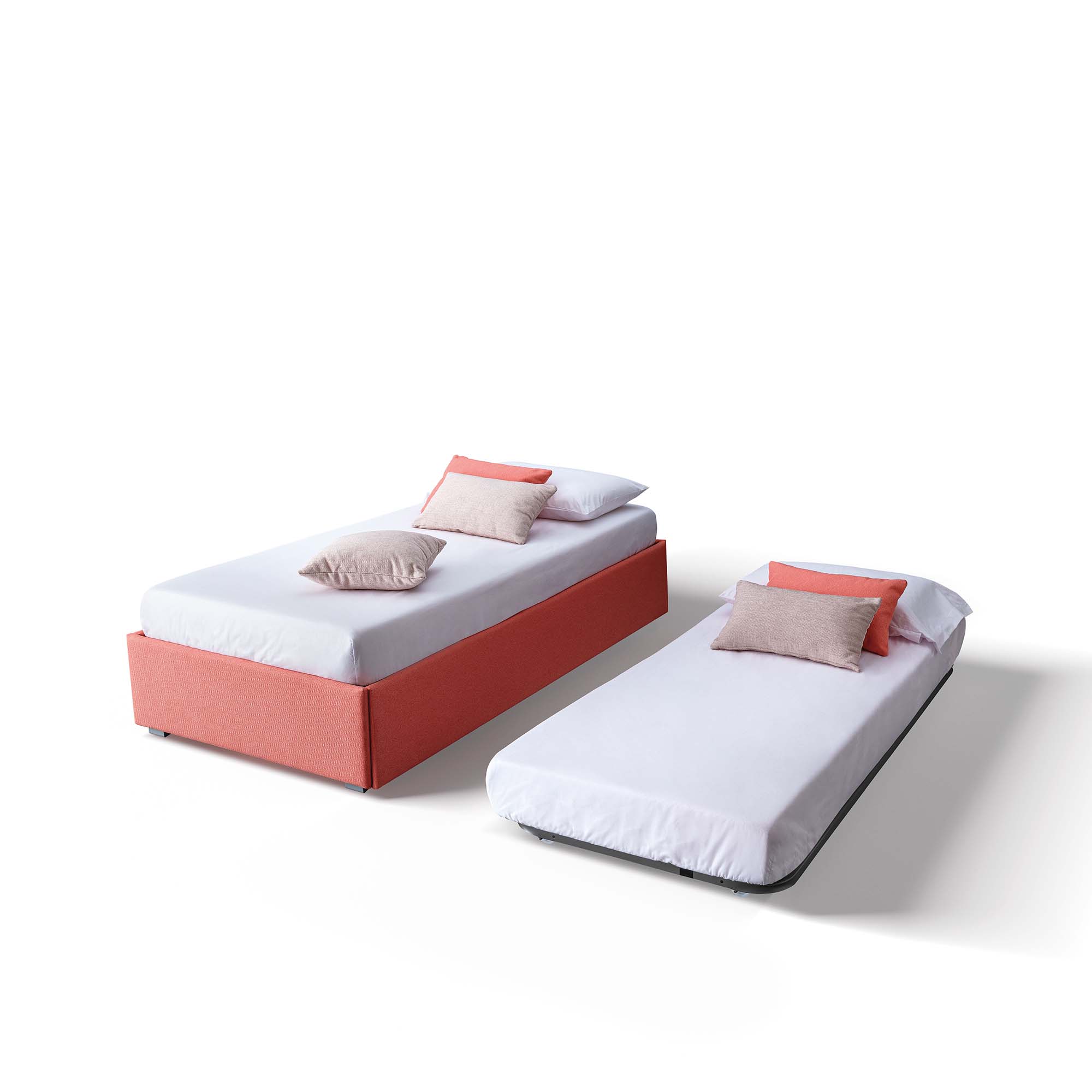 Two single beds placed side by side, Pervinca model