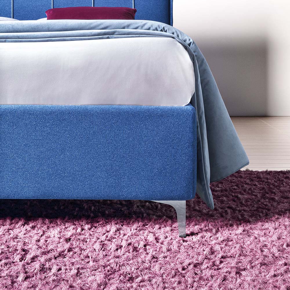 Plumeria space-saving bed: detail of the feet and bed frame