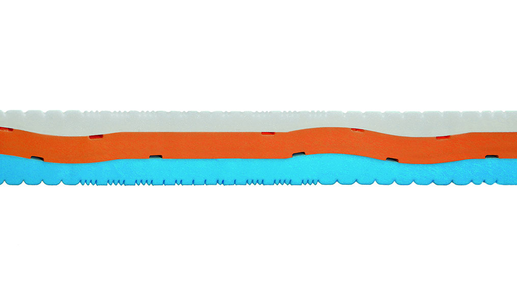 Sezione laterale del materasso Nives in memory foam
