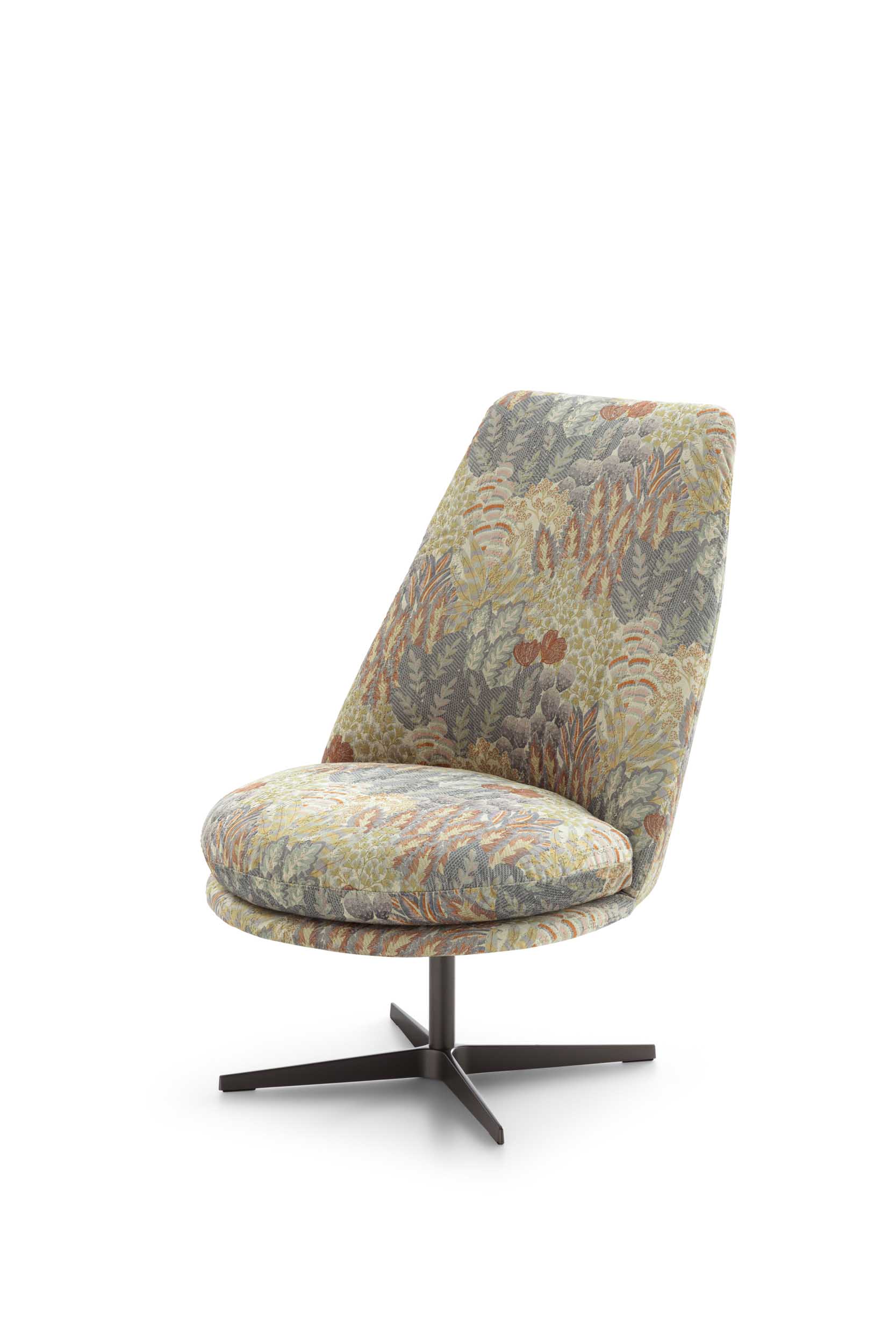 Lord LeComfort swivel armchair without armrests.