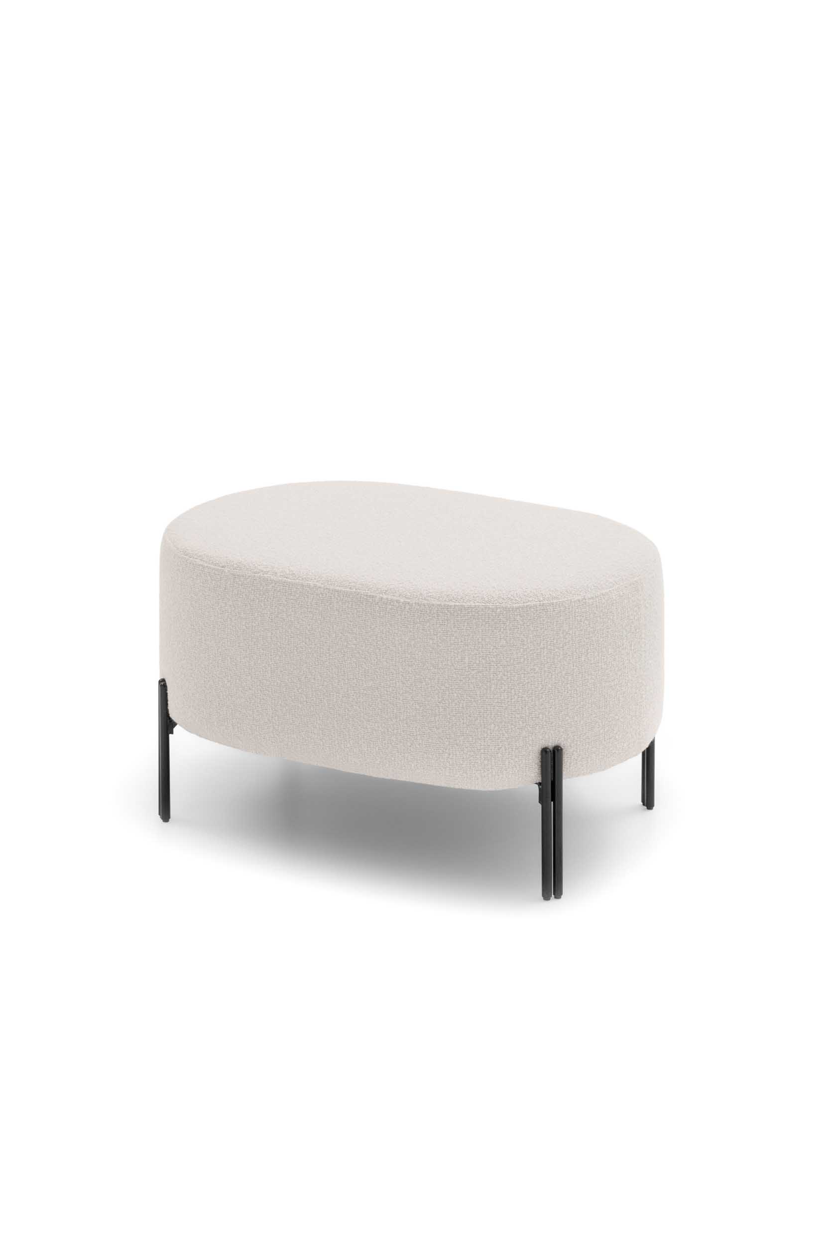Simple and stylish oval Timis pouf.