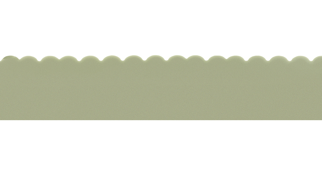 Side section of the Serse fireproof mattress for hospitality facilities.