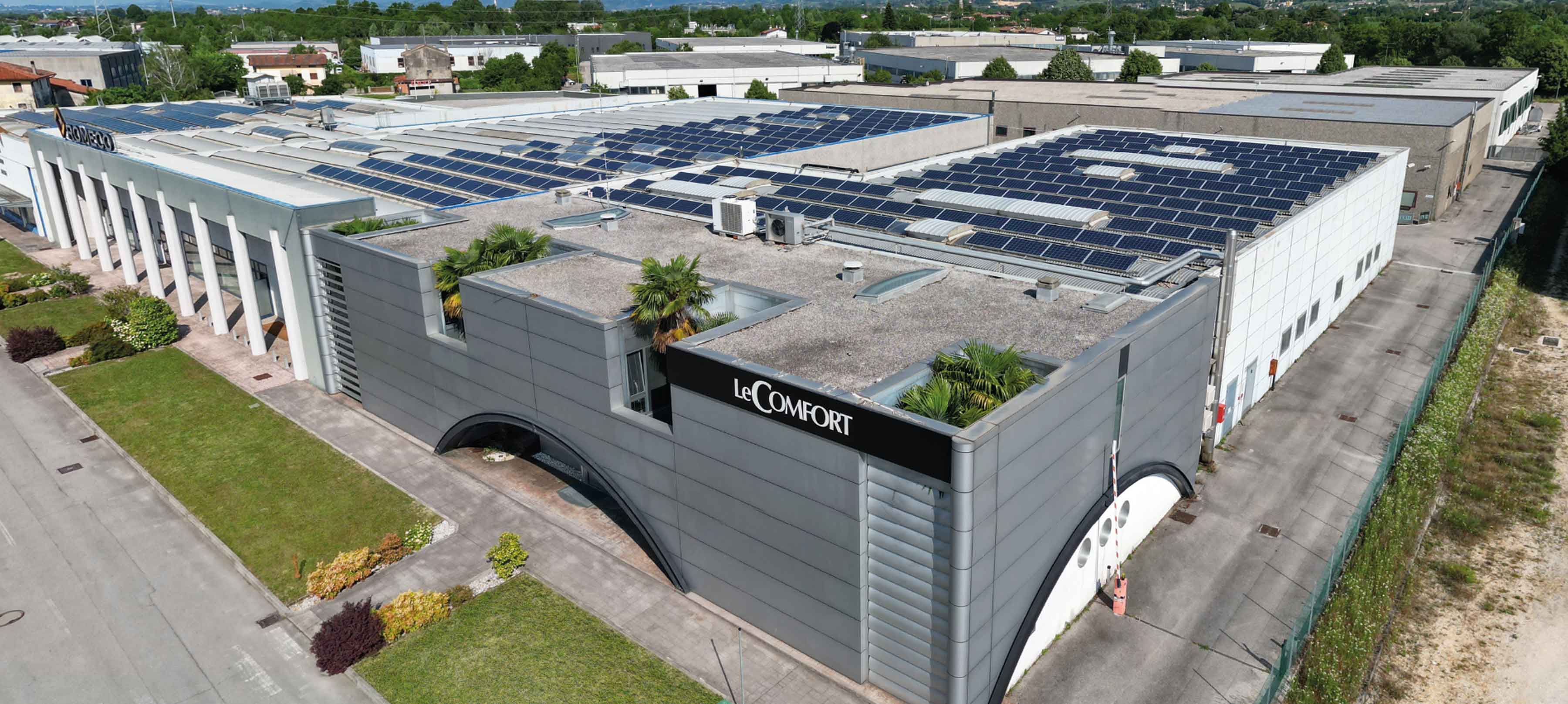 Exterior structure of the LeComfort company in Sacile